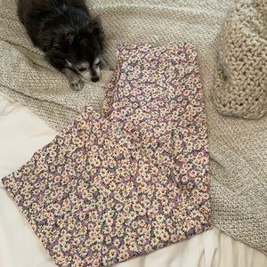 Zara floral two piece set. Skirt and top.